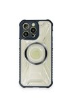 Newface Apple iPhone 12 Pro Max Kılıf Prag Magneticsafe Kapak - Lacivert