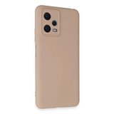 Newface Xiaomi Redmi Note 12 5G Kılıf Nano içi Kadife Silikon - Pudra