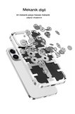 Newface Apple iPhone 13 Pro Max Kılıf Mekanik Bumper Kapak - Yeşil