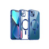 Newface iPhone 15 Kılıf Kross Magneticsafe Kapak - Lacivert