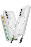 Newface Samsung Galaxy S23 FE Kılıf Enka Magsafe Silikon Kılıf - Şeffaf