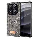 Onegif Xiaomi Redmi Note 14 Pro 5G Bright Simli Kapak - Gümüş