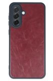 Newface Samsung Galaxy A15 4G Kılıf Aras Deri Kapak - Bordo