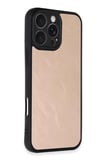 Newface Apple iPhone 16 Pro Max Kılıf Aras Deri Kapak - Pudra