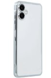 Newface Samsung Galaxy A06 Kılıf Razer Lensli Silikon - Gümüş