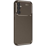 Newface Samsung Galaxy A26 Kılıf Auto Focus Karbon Kapak - Kahverengi