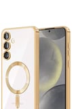Newface Samsung Galaxy A56 Kross Magneticsafe Kapak - Gold