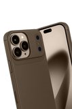Newface Apple iPhone 17 Pro Max Auto Focus Karbon Kapak - Kahverengi