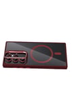 Joko Samsung Galaxy S24 Ultra Remim Lensli Magsafe Standlı Kapak - Bordo