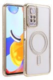 Newface Xiaomi Redmi Note 12 Pro 4G Joke Simli Magneticsafe Kılıf - Gold