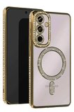 Newface Samsung Galaxy A16 5G Joke Simli Magneticsafe Kılıf - Gold