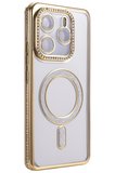 Newface Xiaomi Redmi Note 14 4G Joke Simli Magneticsafe Kılıf - Gold