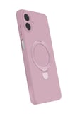 Newface Samsung Galaxy A07 4G Regal Magsafe Standlı Kapak - Açık Pembe