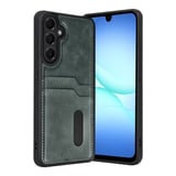 Newface Samsung Galaxy A37 5G Sara Kartvizitli Deri Kılıf - Yeşil