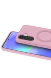 Newface Samsung Galaxy A37 5G Regal Magsafe Standlı Kapak - Açık Pembe