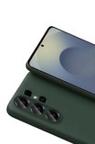 Newface Samsung Galaxy S26 Ultra Nano içi Kadife Silikon - Koyu Yeşil
