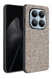 Onegif Xiaomi Redmi Note 15 Pro 5G Bright Simli Kapak - Gümüş