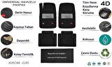 Citroen C5 Sedan 2006 4D Havuzlu Yeni Nesil Universal Paspas Krom Gri
