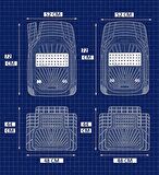 Citroen Berlingo 1999 4D Havuzlu Yeni Nesil Universal Paspas Krom Gri