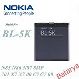 Nokia Bl-5K Batarya N85 N86 N87 8MP 701 X7 X7 00 C7 C7 00   Uyumlu Batarya