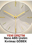 Blackfred -büyük Boy (50X75CM) (pilli Led ) (QUARTZ MEKANİZMALİ) - Metal Duvar Saati