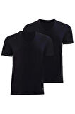 BLACKSPADE ERKEK V YAKA YARIM KOL FANİLA 2 Lİ PAKET 9671