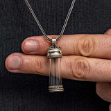 BlackCraft Gümüş İçi Açılabilen Muska Kabı Cevşen Erkek Kolye (BC-5C8F13)