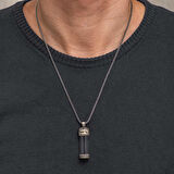 BlackCraft Gümüş İçi Açılabilen Muska Kabı Cevşen Erkek Kolye (BC-5C8F13)