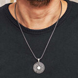 BlackCraft Gümüş İnşirah Suresi Erkek Kolye (BC-37D3C7)