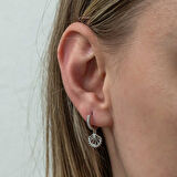 BlackCraft Gümüş Sallantılı Göz Kadın Küpe (BC-2DF385)