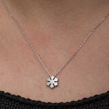 BlackCraft 925 Ayar Gümüş Minimal Kar Tanesi Kadın Kolye (BC-BD6ECE)