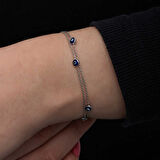 BlackCraft Gümüş Nazar Kadın Bileklik (BC-49432E)