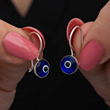 BlackCraft Gümüş Sallantılı Nazar Kadın Küpe (BC-1A0014)