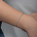 BlackCraft Gümüş Zirkon Taşlı Kadın Bileklik (BC-F3CE20)