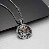 BlackCraft 925 Ayar Gümüş Osmanlı Armalı Erkek Kolye (BC-A5FCD7)