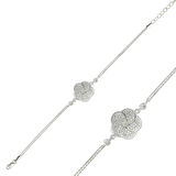 BlackCraft 925 Ayar Gümüş Papatya Bileklik (BC-0F81A1)