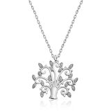 BlackCraft 925 Ayar Gümüş Hayat Ağacı Kadın Gümüş Kolye (BC-9B33B0)