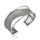 BlackCraft 925 Ayar Gümüş Eskitme Desenli Bilezik (BC-3714FE)