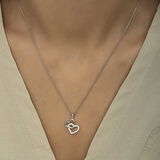 BlackCraft 925 Ayar Gümüş Kalp Kadın Gümüş Kolye (BC-47832E)