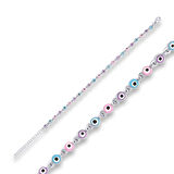 BlackCraft ​925 Ayar Gümüş Nazar Boncuklu Bileklik (BC-4F9F23)