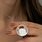 BlackCraft 925 Ayar Gümüş Yaşam Çiçeği Kadın Gümüş Kolye (BC-9A2747)