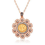 925 Ayar Gümüş Elif Vav Kadın Gümüş Kolye