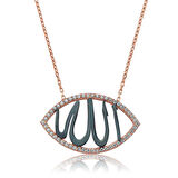 BlackCraft Gümüş Allah Yazılı Kadın Kolye (BC-A66042)