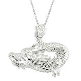 BlackCraft 925 Ayar Gümüş Ejderha Erkek Gümüş Kolye (BC-A87151)