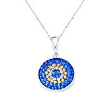 BlackCraft 925 Ayar Gümüş Nazar Kadın Gümüş Kolye (BC-CCBB9F)