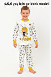 ARI MAYA DESENLİ %100 PAMUKLU PENYE ÇOCUK PİJAMA TAKIMI