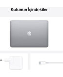 Macbook Air M1 Çip 8gb 256gb Ssd Macos 13" Qhd Taşınabilir Bilgisayar Uzay Grisi KUTUSU AÇIK SIFIR
