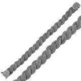 ​925 Ayar Gümüş Elişi Örgü Bileklik