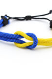Sarı Lacivert Taraftar Makrome İp Bileklik - Ayarlanabilir Bileklik - Kadın Erkek Bileklik