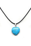 Turkuaz Kalp Kolye